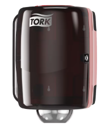 TORK-659028 DISTRIBUTEUR PAPIER A MAIN CENTER PULL ELEVATION NOIR