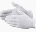 GANTS DE VALET EN COTTON BLANC #M0005 LARGE