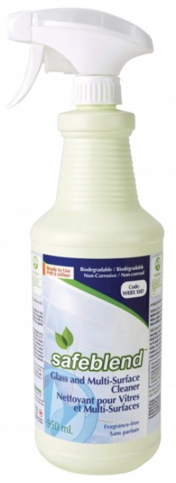 SAFEBLEND-WRBX(950ML) NETTOYANT À VITRES ET MUTLI-SURFACES AVEC VAPORISATEUR 950ML 