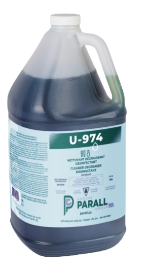 PARALL ''U-974'' NETTOYANT, DÉGRAISSANT ET DÉSINFECTANT 4L