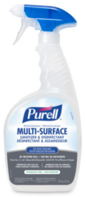 GOJO-3345-06 PURELL DÉSINFECTANT, ASSAINISSEUR MULTI-SURFACE 946ML 6 PAR CAISSE