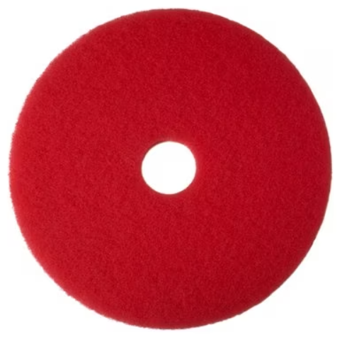 3M-5100 TAMPON 10'' POUR RÉCURAGE ET LUSTRAGE ''ROUGE'' 