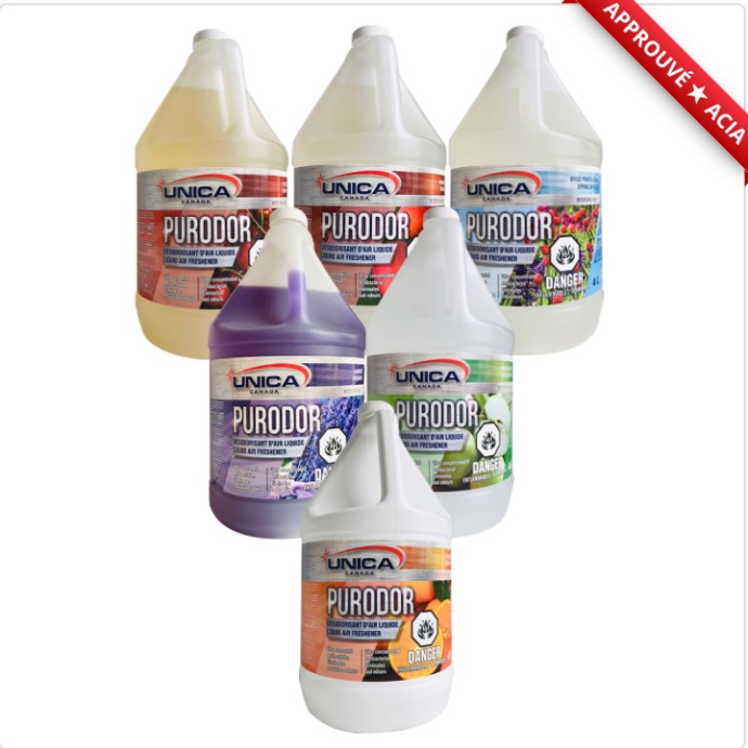 UNICA-NPUR04 ''PURODOR MANGUE'' DÉSODORISANT D’AIR LIQUIDE 4L