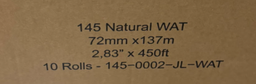 [077550] 145-002-JL-WAT(CSX10) RUBAN GOMME RENFORCÉE  72MMX137M/450' VENDU 10/CAISSE