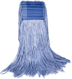 [630B16] BVS-BEBL16 MOPPE BLEUE 16OZ BRINS COUPÉS AVEC BANDE LARGE