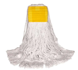 [631916] BVS-SBLFT16 MOPPE BLANCHE 16OZ BRINS ATTACHÉS AVEC BANDE LARGE 