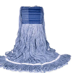 [632150] BVS-BLB2 MOPPE BLEUE 16OZ BRINS ATTACHÉS ET BOUCLÉS AVEC BANDE LARGE