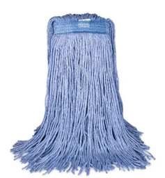 [633312-BL] BVS-FBES12 MOPPE BLEUE 12OZ BRINS COUPÉS AVEC BANDE ÉTROITE