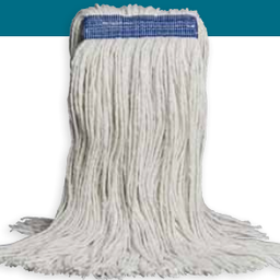 [634309] VILEDA-134827 MOPPE BLANCHE 12OZ BRINS COUPÉS AVEC BANDE ÉTROITE