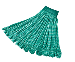 [63T853] RUBBERMAID-FGT85306GR00 MOPPE MICROFIBRE VERTE 20OZ BRINS ATTACHÉS ET BOUCLÉS AVEC BANDE LARGE