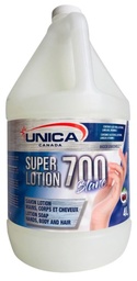 [860704-B] UNICA-S704B ''SUPER LOTION 700'' SAVON LOTION DOUX POUR LES MAINS BLANC 4L