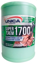 [861704] UNICA-1704J ''SUPER CREM 1700'' NETTOYANT À MAINS AVEC PIERRE PONCE VERT  *JUG* 4L