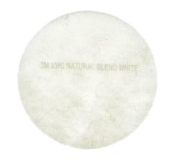 [873320] 3M-3300 TAMPON 20" POUR POLISSAGE FIBRE NATURELLE ''BLANCHE''