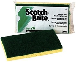[890074] 3M EPONGE RECURER #74 JAUNE/VERT  
