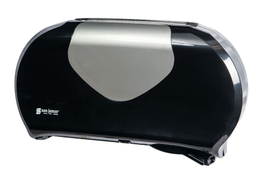 [414070-BKSS] SJ-R4070BKSS DISTRIBUTEUR DE PAPIER HYGIÉNIQUE JUMBO NOIR/INOX 9'' 