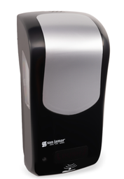 [410970] SJ-SH970BKSS DISTRIBUTEUR DE SAVON SANS CONTACT, ÉLECTRONIQUE NOIR/ACIER INOX 900ML