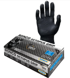 [61GN12-O] RC-762M ''OCTOPUS'' GANTS NITRILE MÉDIUM NOIR 6MILL 50/BOITE