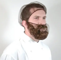 [611021] EM-1021-02 FILETS À BARBE 21'' EN NYLON MAILLES FINES 100/PAQUET