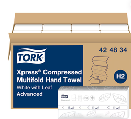 [234834] TORK-424834 ESSUIE-MAINS MULTI PLIS BLANC COMPRESSÉS TORK XPRESS 12X250/CAISSE