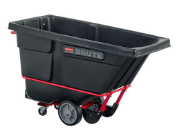 [051306] RUBBERMAID-FG130600BLA CHARIOT À BASCULE NOIR SUR ROUES ''1/2 VERGE CUBE/1400LBS''