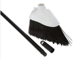 [050792] AG-792 BALAI DOMESTIQUE À ANGLE NOIR PETIT AVEC MANCHE DE 48''